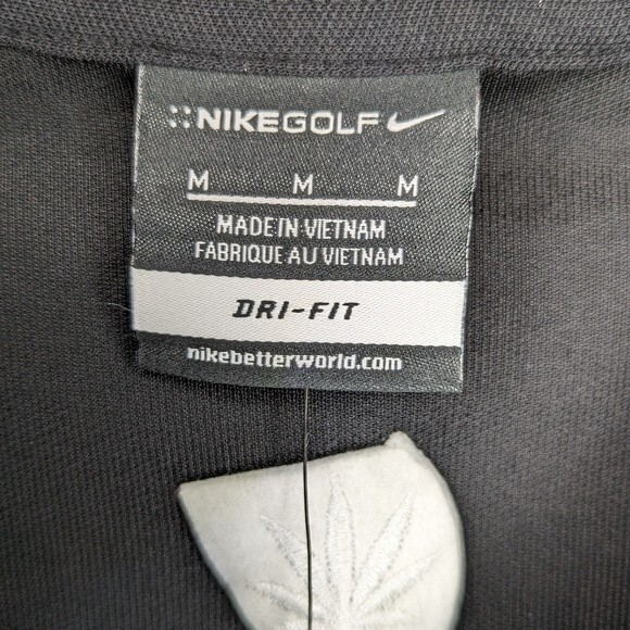 Nike Golf Dri Fit Polo. World Of Weed. Men's Medium - Picture 8 of 9